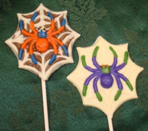 Large Chocolate Spider Web with Spider