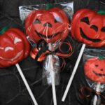 Chocolate Jack-O-Lantern Pops
