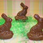 Chocolate Bunny On Basket