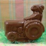 Chocolate Bunny On Tractor