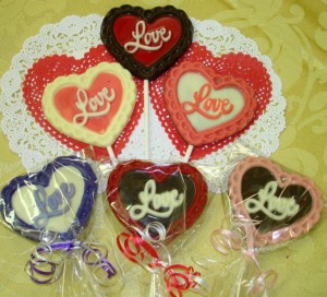 Chocolate Valentine Pop with Love and Lace