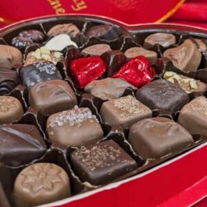 Fabric Bow Valentine Chocolates Box - Image 4